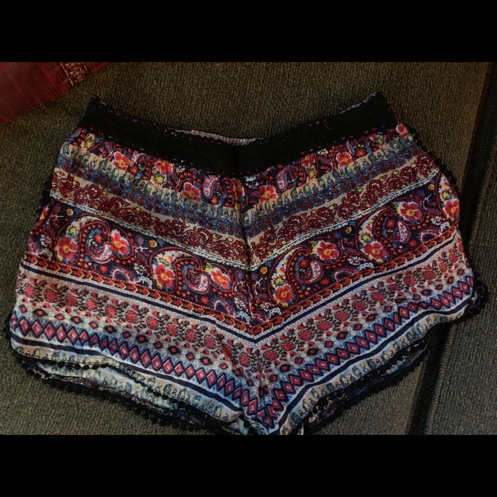 Printed Flowy Shorts